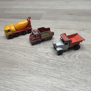 LESNEY MATCHBOX No.16 SCAMMELL SNOW PLOUGH NO13 WRECK TRUCK, NO21 CONCRETE TRUCK